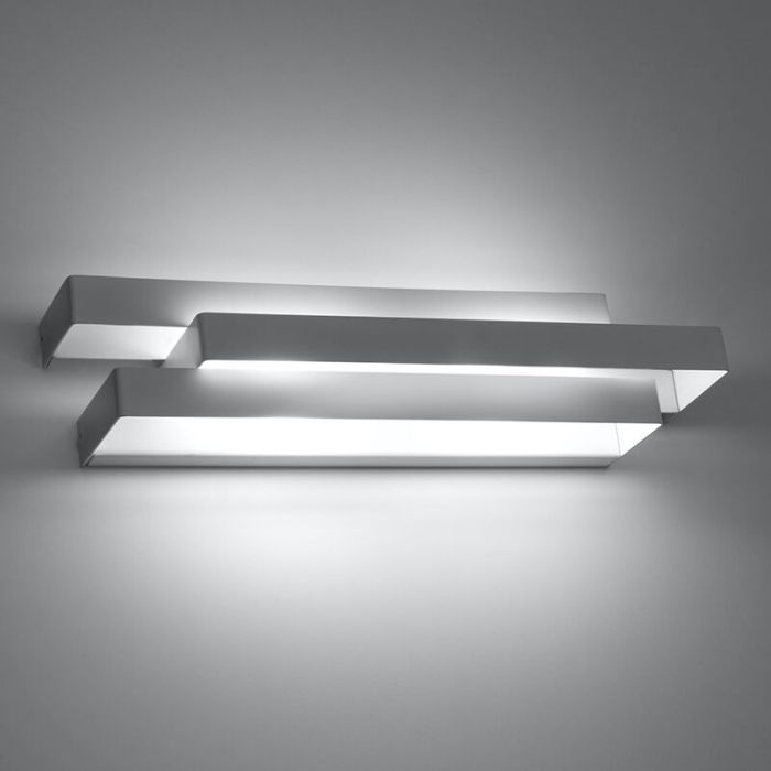 Aluminium up down wall light white, Keshia