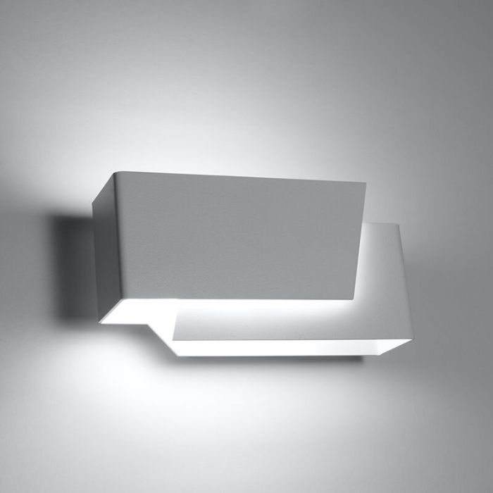 Aluminium up down wall light white, Khaled