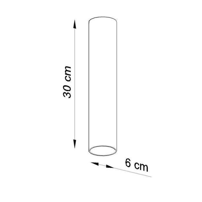 Aluminium surface mounted downlight white, Harley