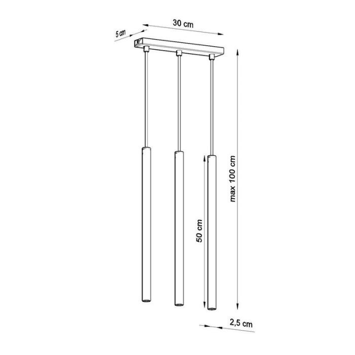 Aluminium pendant light white, Hillary