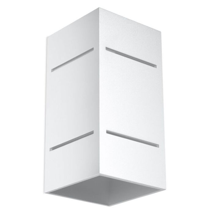 Aluminium up down wall light white, Janien