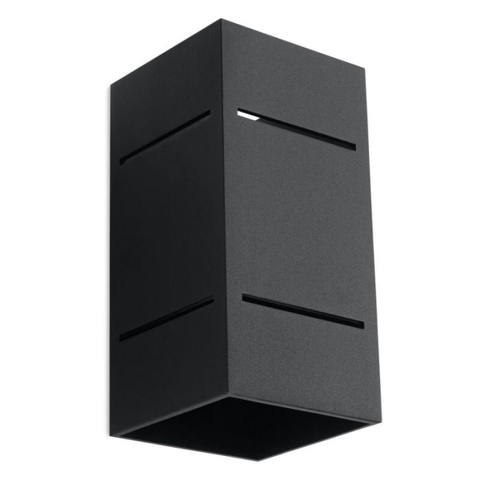 Aluminium up down wall light black, Janien