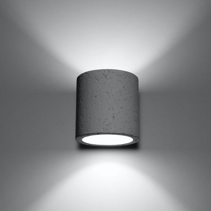Concrete up down wall light grey, Amely