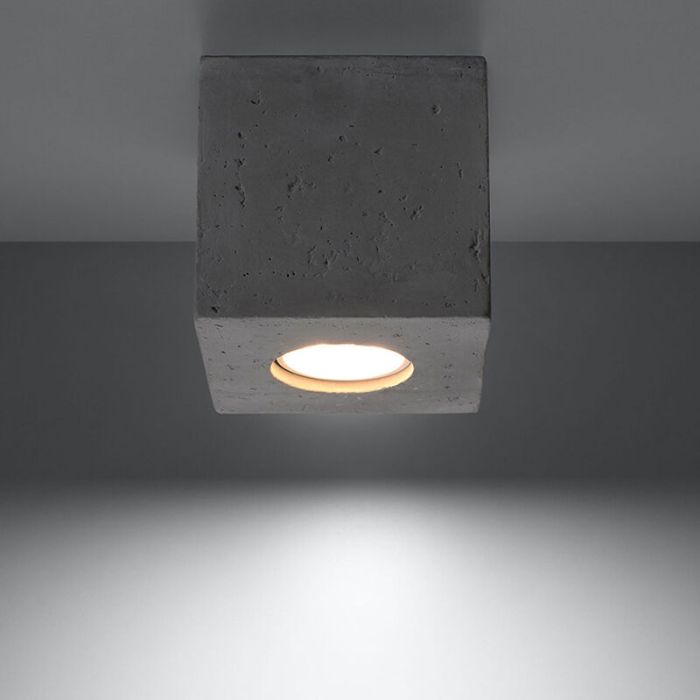 Concrete surface mounted downlight grey, Andro