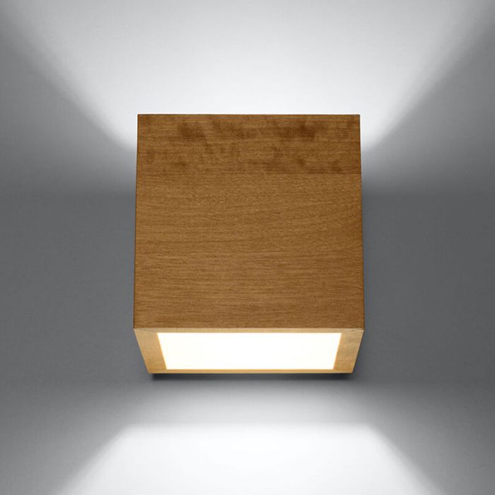 Wood up down wall light brown, Andro