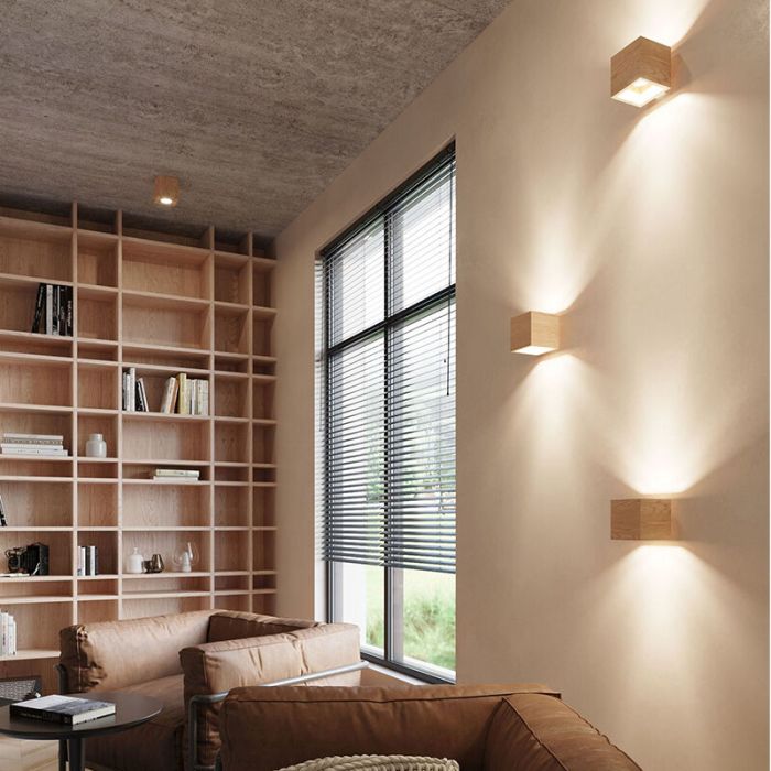 Wood up down wall light brown, Andro