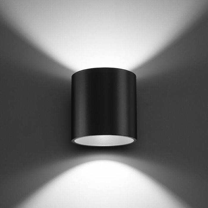 Aluminium up down wall light anthracite, Amely