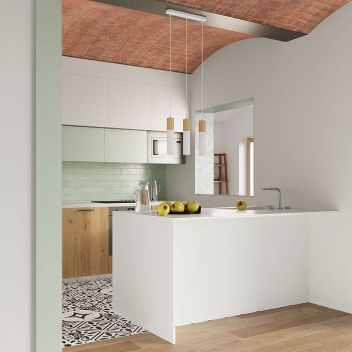 Aluminium pendant light brown, Francesca