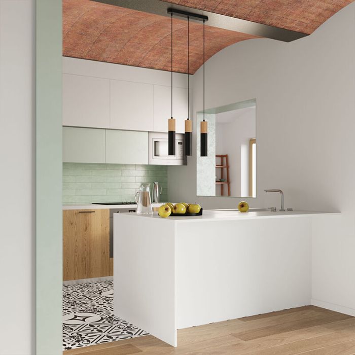 Aluminium pendant light brown, Francesca