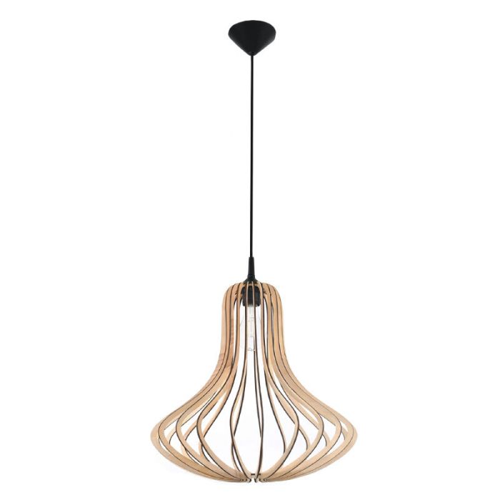 Wood pendant light brown, Grada