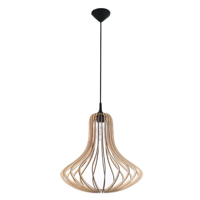 Wood pendant light brown, Grada