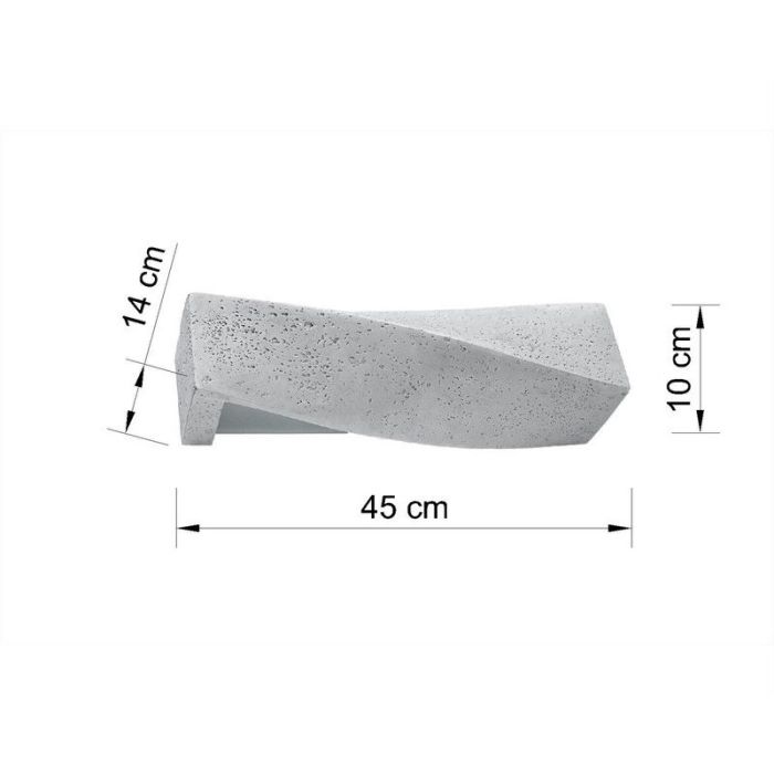 Concrete wall light grey, Annick