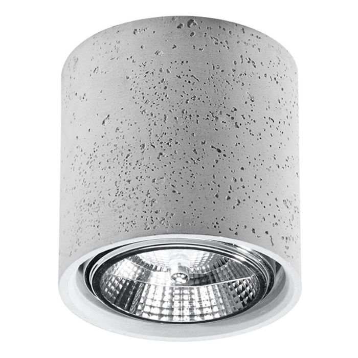 Concrete surface mounted downlight grey, Ewald
