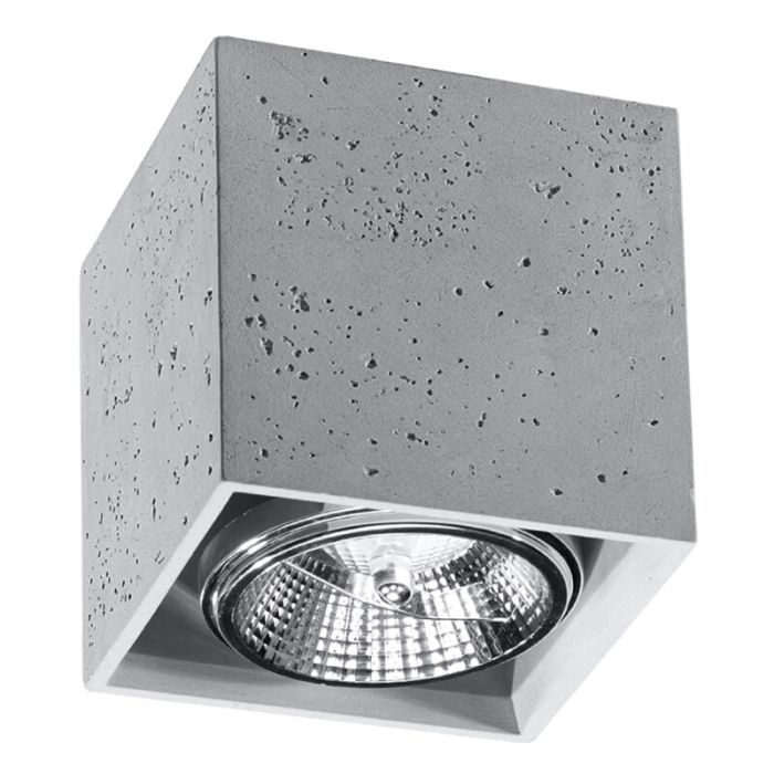 Concrete surface mounted downlight grey, Eugene