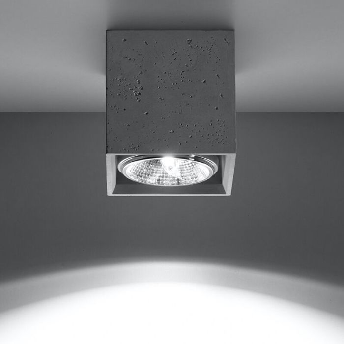 Concrete surface mounted downlight grey, Eugene