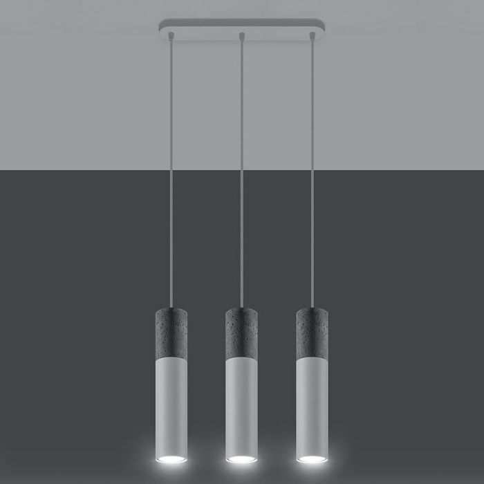 Concrete pendant light grey, Fardou