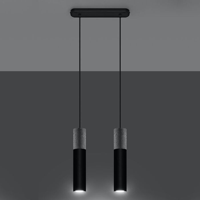 Concrete pendant light grey, Fardou