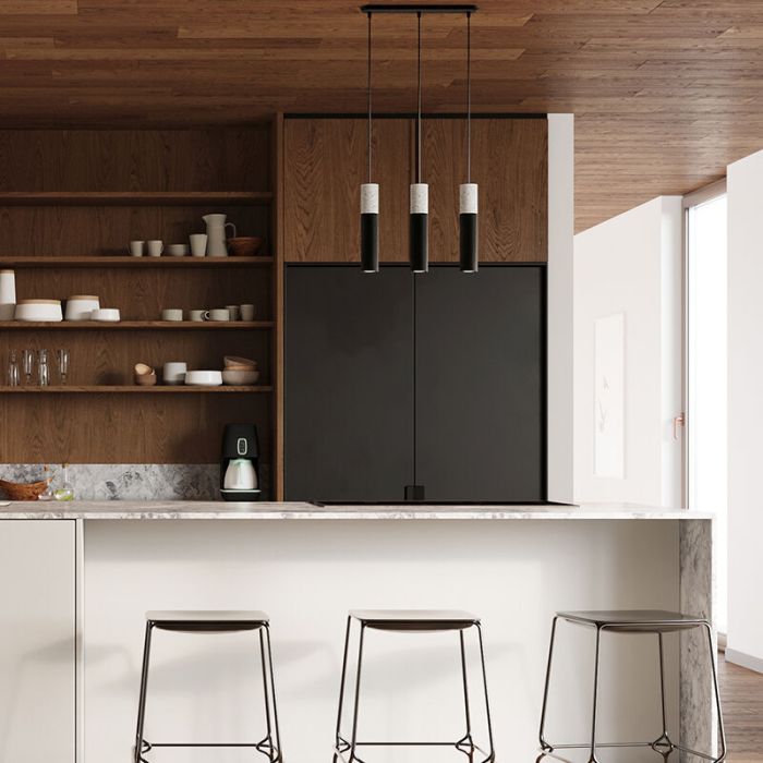 Concrete pendant light grey, Fardou
