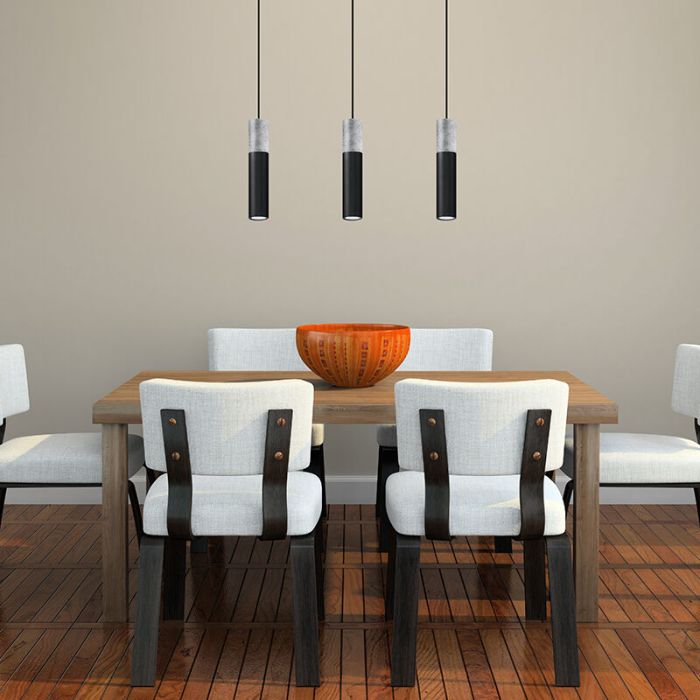 Concrete pendant light grey, Fardou