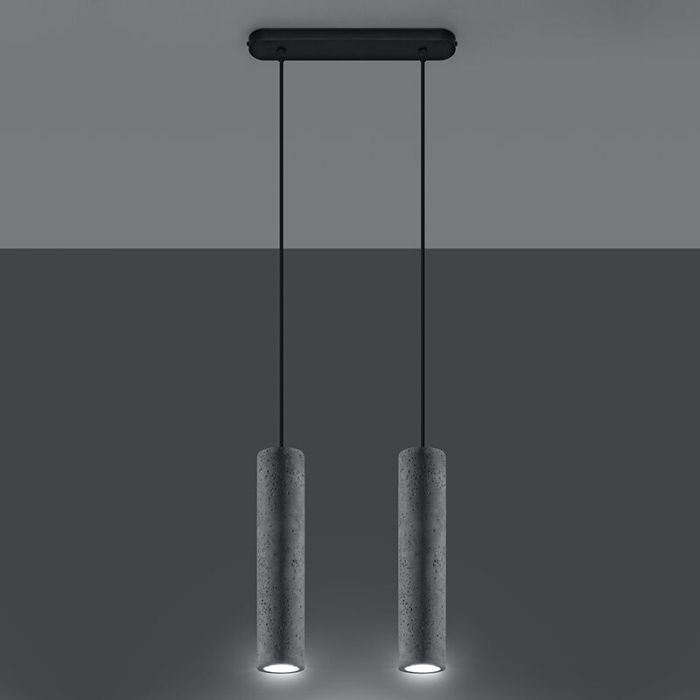 Concrete pendant light grey, Feyza