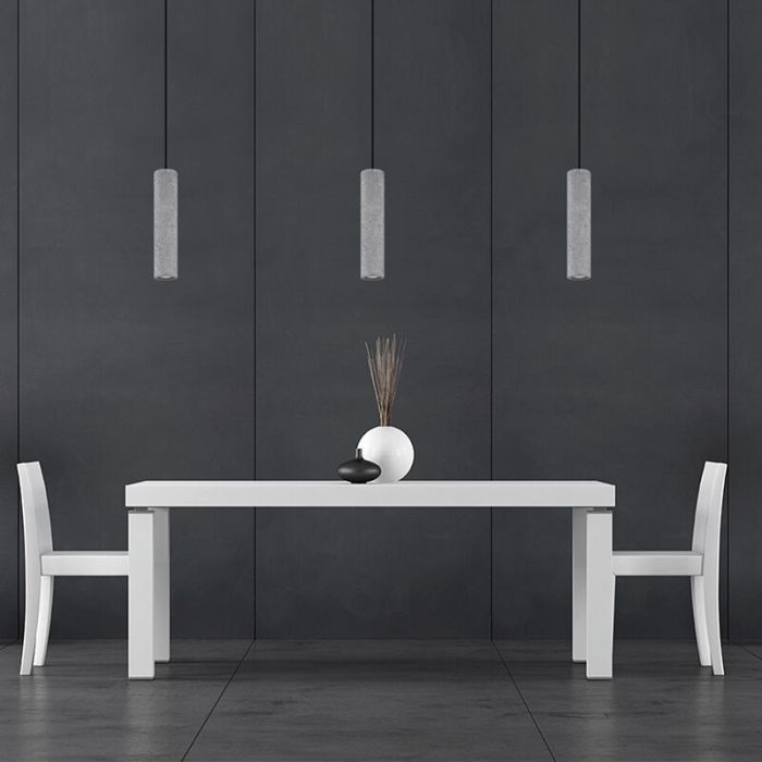 Concrete pendant light grey, Feyza