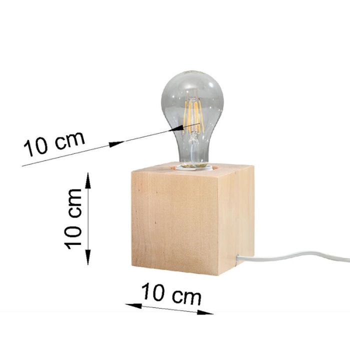 Wood table lamp brown, Anniko