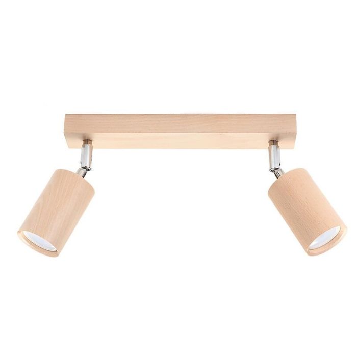Wood ceiling spotlight brown, Fredrik