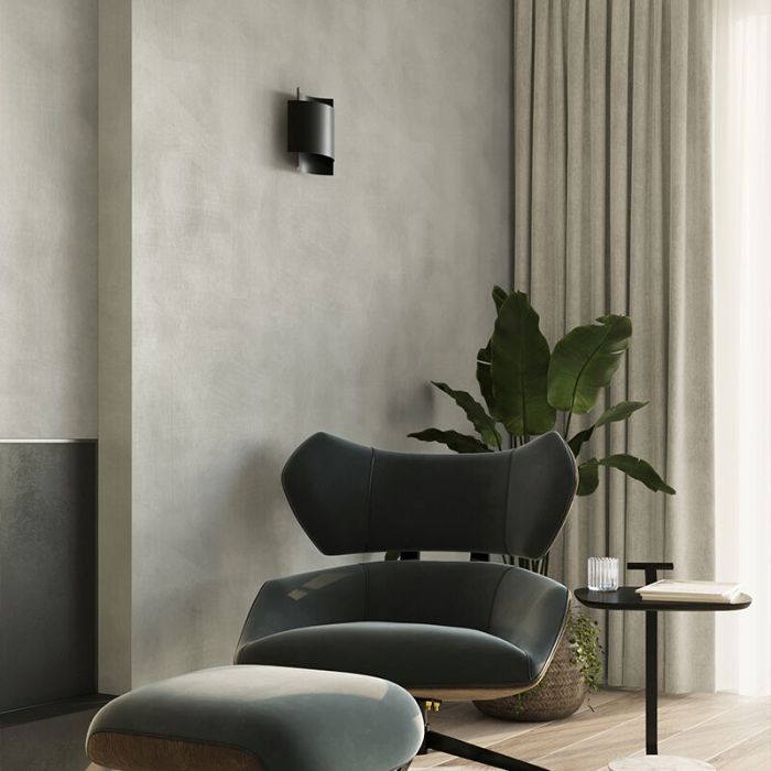 Aluminium up down wall light black, Julissa