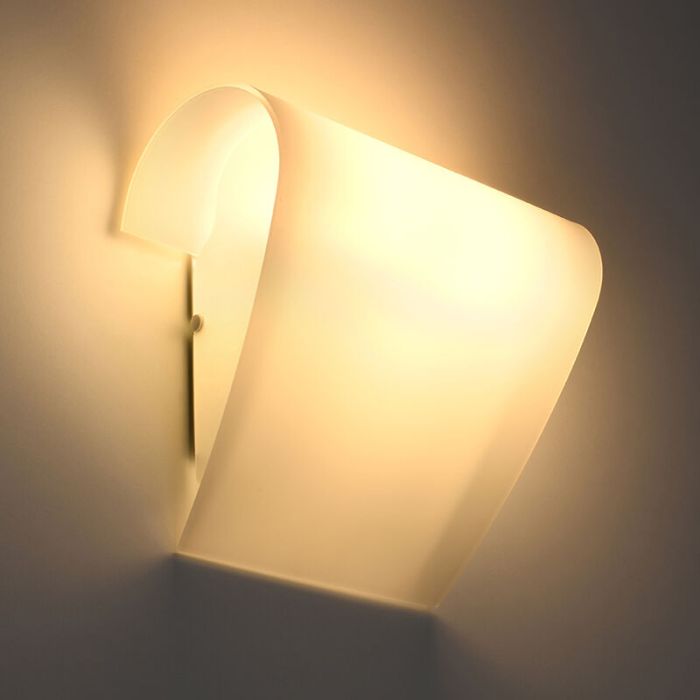 Glass wall light white, Matias