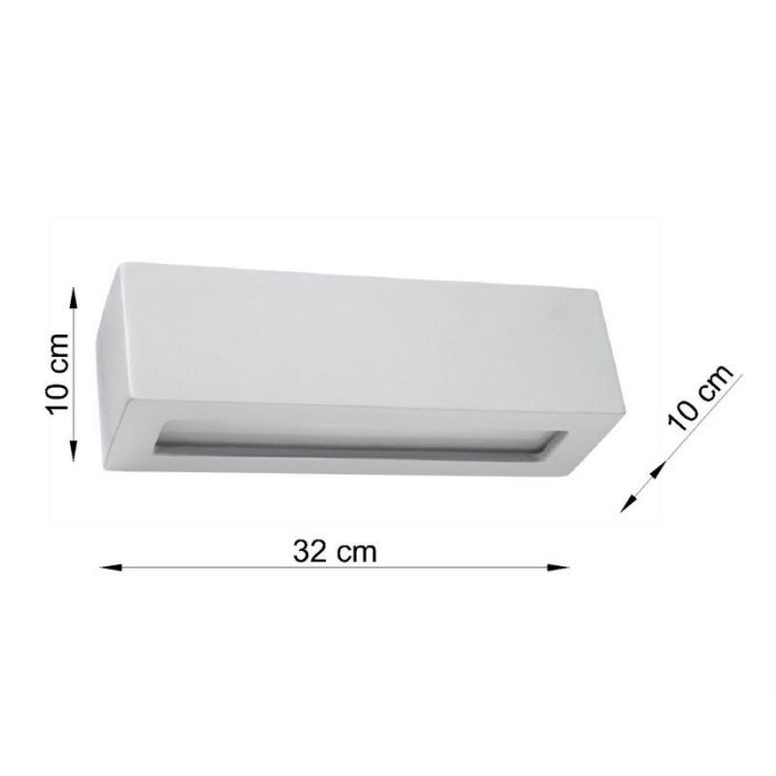 Glass up down wall light grey, Emmaly