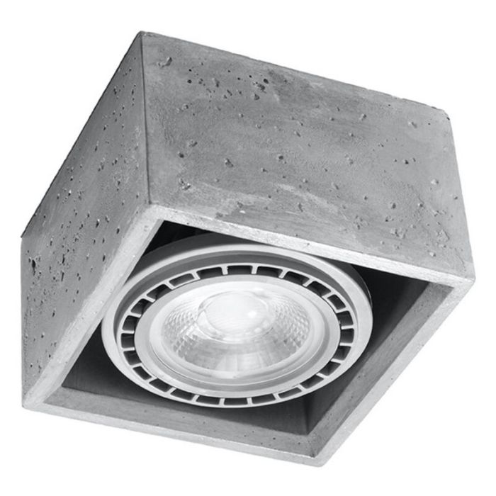 Concrete surface mounted downlight grey, Alfons