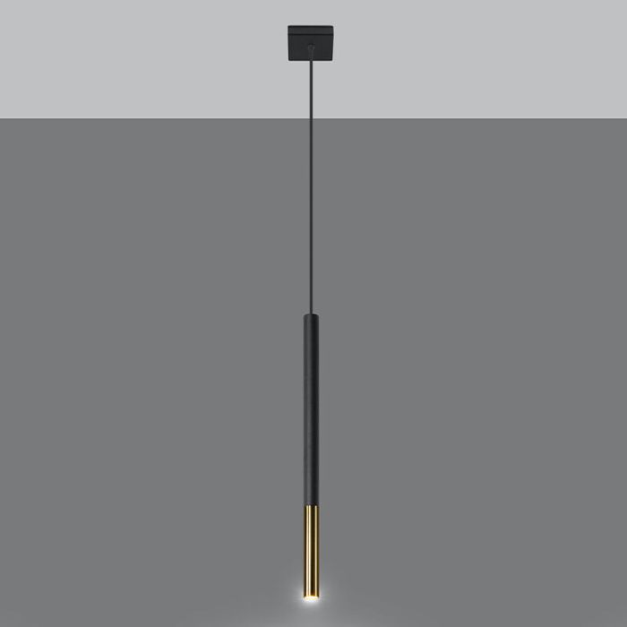 Aluminium pendant light gold, Ilonca