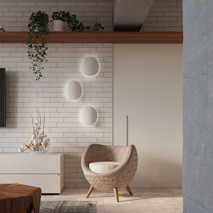 Aluminium up down wall light white, Jildou