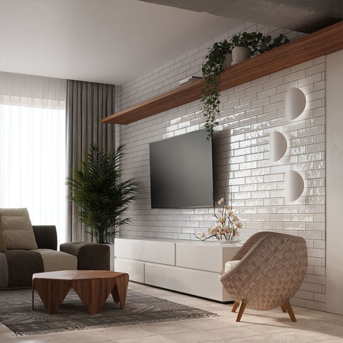Aluminium up down wall light white, Jildou