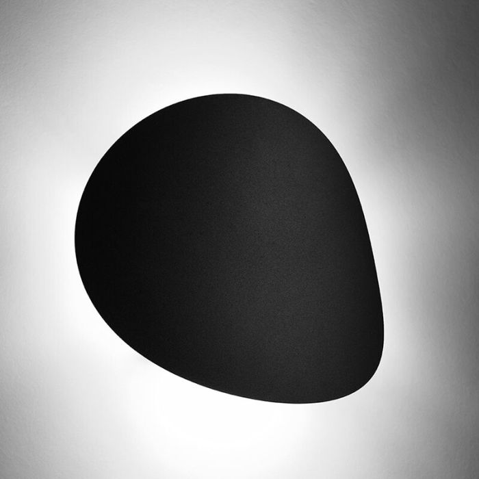 Aluminium up down wall light black, Jildou
