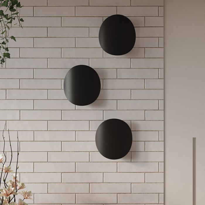 Aluminium up down wall light black, Jildou