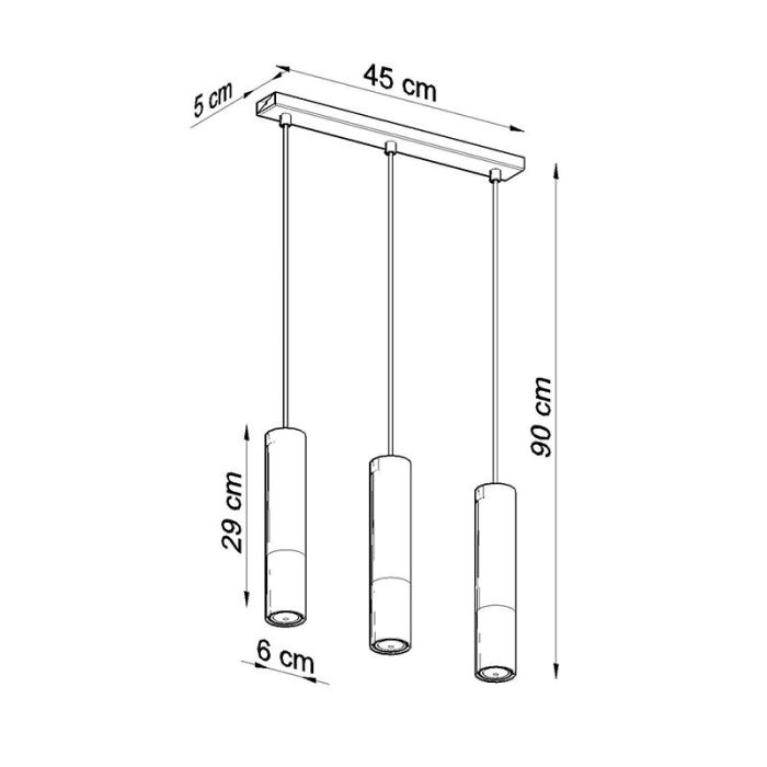 Aluminium pendant light chrome, Hediye