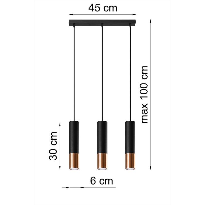 Aluminium pendant light copper, Hediye