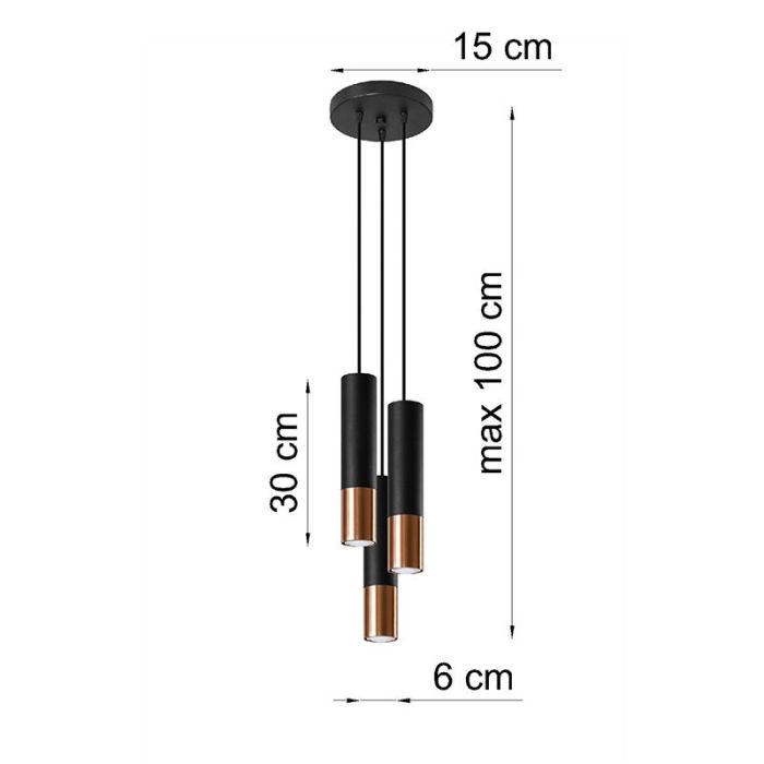 Aluminium pendant light copper, Hediye