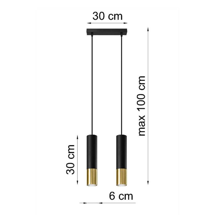 Aluminium pendant light gold, Hediye