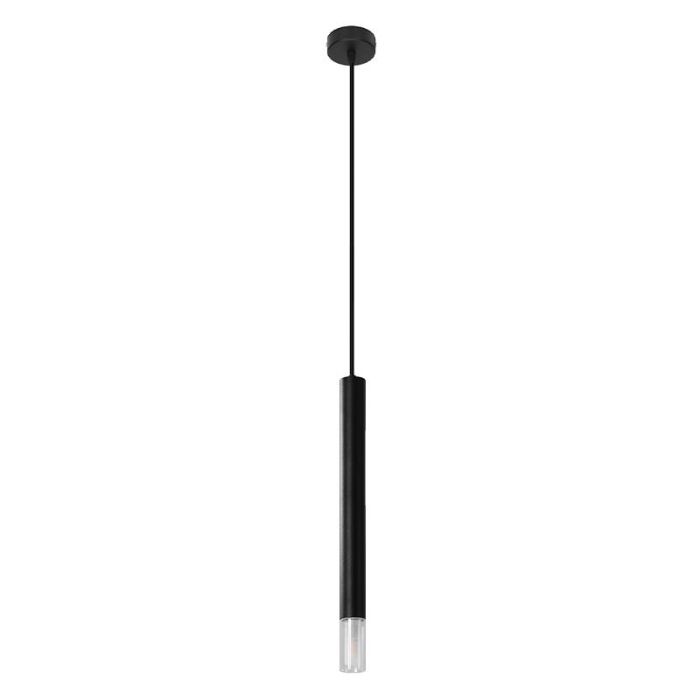 Glass pendant light black, Ishani