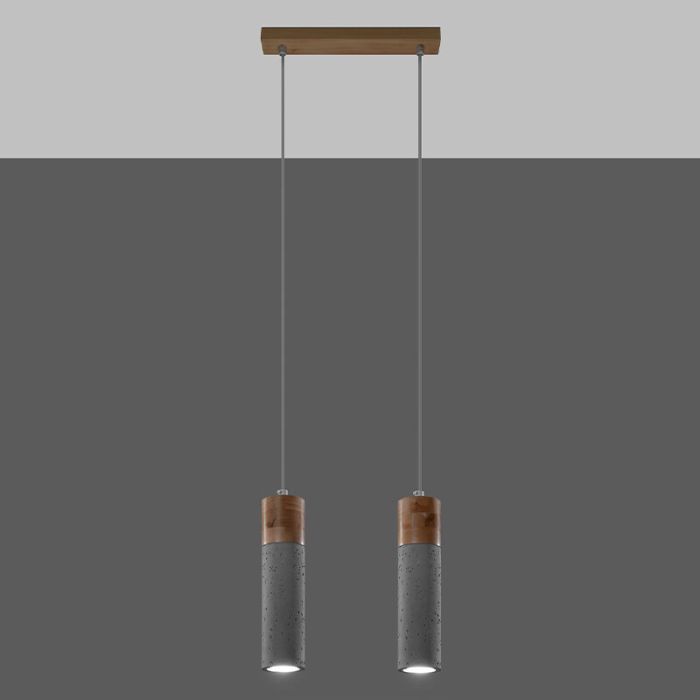 Concrete pendant light brown, Ferron