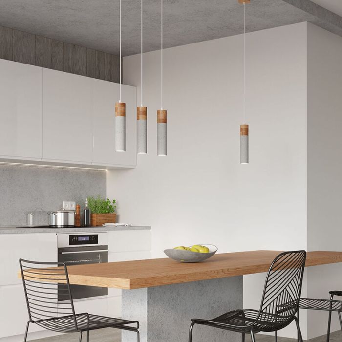 Concrete pendant light brown, Ferron