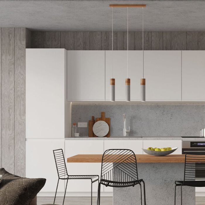 Concrete pendant light brown, Ferron