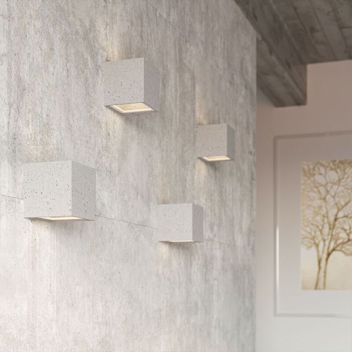 Concrete up down wall light grey, Caitlin