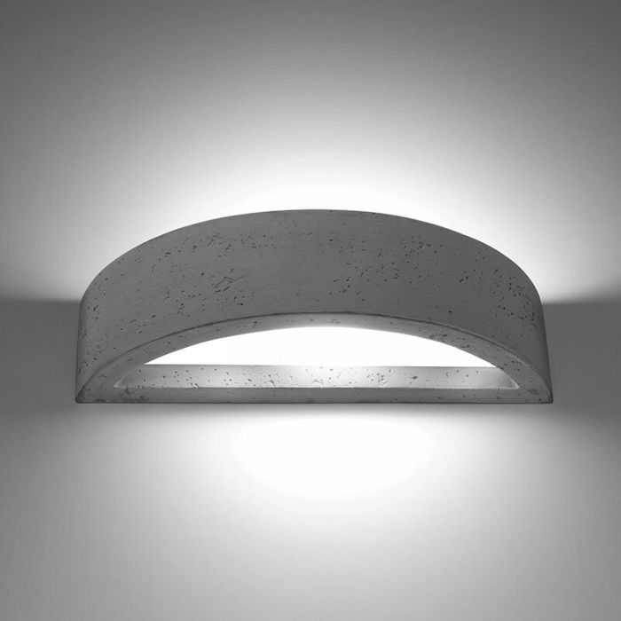 Concrete up down wall light grey, Fadila