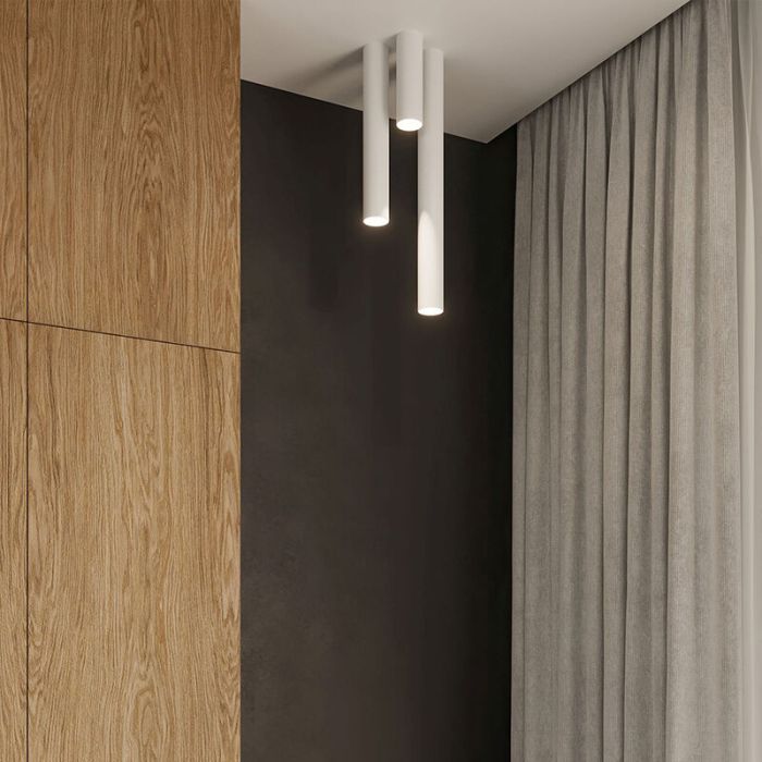 Aluminium surface mounted downlight white, Harley