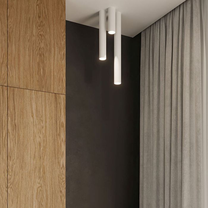 Aluminium surface mounted downlight white, Harley
