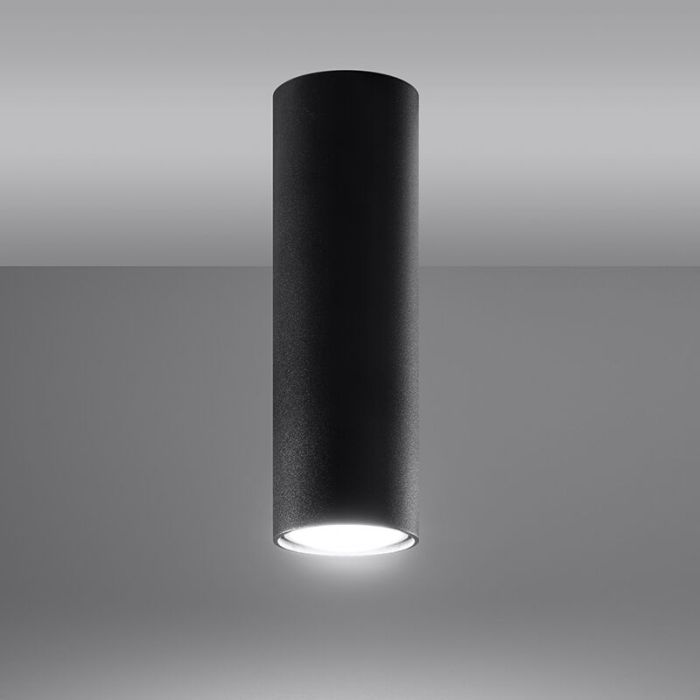 Aluminium surface mounted downlight black, Harley