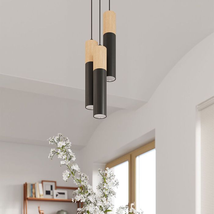 Aluminium pendant light brown, Francesca